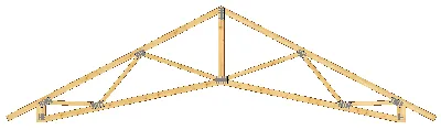 Стропильная металлическая ферма из прочной стали