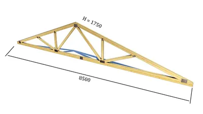 Готовая стропильная ферма на МЗП ТДФ8 – купить в СПб, цена