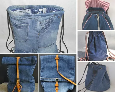 Как сшить рюкзак из джинсов