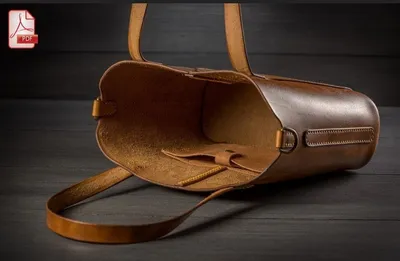 Простая сумка из кожи своими руками + выкройка. / Simple leather bag  handemade + free pattern - YouTube