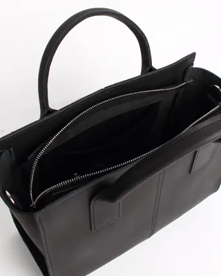 Купить женскую наплечную черную кожаную сумку Vera Pelle из Италии в  интернет магазине с бесплатной доставкой по всей России | Marie bags store