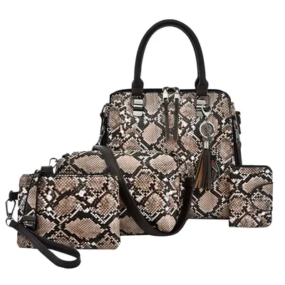 4 шт., женские сумки из змеиной кожи | AliExpress