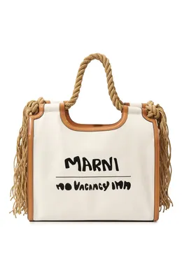Женский белый сумка-тоут marcel marni x no vacancy inn MARNI купить в  интернет-магазине ЦУМ, арт. BMMP0024U2 P5493