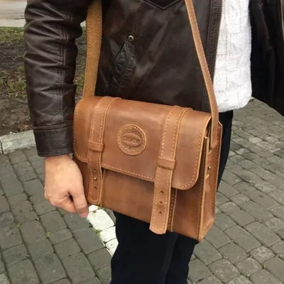 Мужская кожаная сумка Messenger bag brown leather | Мужская кожаная сумка, Кожаные  сумки, Сумки