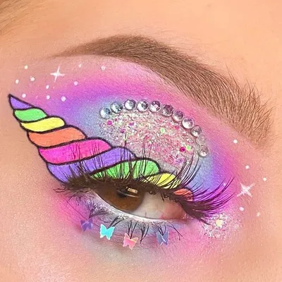 Необычный макияж глаз от @slayinbeauties2 | Crazy makeup, Eye makeup  designs, Eye makeup