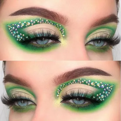 Необычный макияж глаз от @slayinbeauties2 | Makeup, Christmas makeup, Eye  makeup