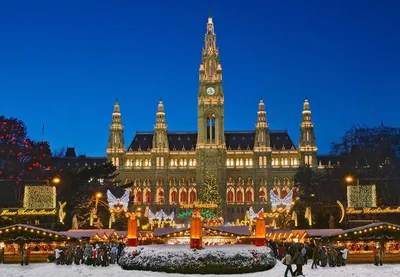 Город Вена - столица Австрии зимой с детьми