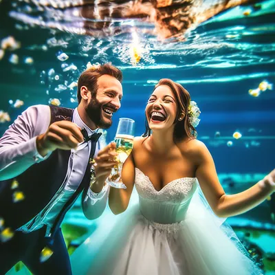 Свадьба под водой :: Slava Grebenkin – Социальная сеть ФотоКто