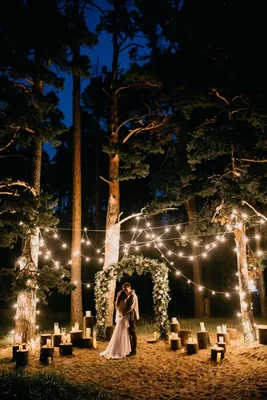 украшение свадьбы на природе, свадьба в лесу, лесная свадьба, свадьба в лесу  оформление, свадебный стол в лесу - The-wedding.ru