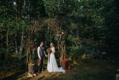 свадьба в лесу в 2023 г | Свадьба в лесу, Свадьба, Сельские свадьбы