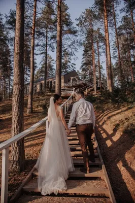 свадьба в лесу, свадьба осенью, осенняя свадьба, свадьба в осеннем стиле,  свадебная фотосессия на The-Wedding.ru - The-wedding.ru