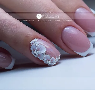 230 Likes, 17 Comments - KOLOSOVA NATALIA (@kolosova_natalia) on Instagram:  “Курс \"Лепка 3D гелем\" 12 марта” | Bride nails, Pretty nails, Nail art