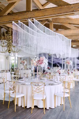 Украшение зала на свадьбу: в гармонии со свадебными образами молодоженов |  ОстроВ