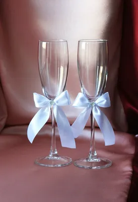 Свадебные бокалы Милая пара купить - Weddingfinery.ru свадебные аксессуары
