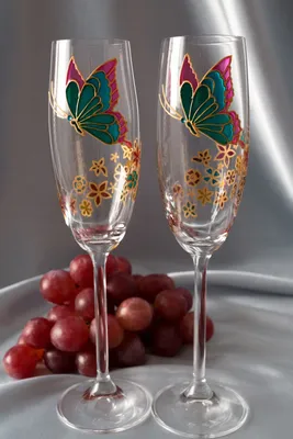 Vivino Бокалы для шампанского свадебные для молодоженов