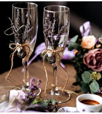 Vivino Бокалы для шампанского свадебные для молодоженов