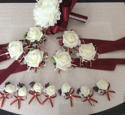YO CHO бутоньерки, свадебные шелковые белые розовые браслеты-манжеты для  подружки невесты, Свадебные бутоньерки с цветами для жениха | AliExpress