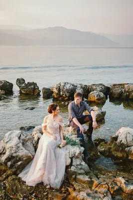 Свадебная фотосессия на пляже, на берегу моря | stakhov.com.ua