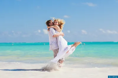 свадебная церемония, свадьба на берегу, стильная свадьба, свадьба на пляже,  свадебная фотосессия - The-wedding.ru