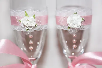 Свадебные бокалы в золотом цвете для новобрачных, украшение свадебного  стола | AliExpress