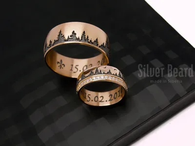 Золотые обручальные кольца | Silver Beard