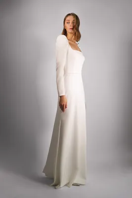 Свадебные платья с кружевом артикул 208098 цвет шампань👗 напрокат 15 000 ₽  ⭐ купить 70 000 ₽ в Москве