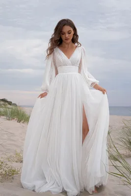 Платье на полную невесту свадебное Naviblue Bridal Lindsey 16524 PS —  купить в Москве - Свадебный ТЦ Вега