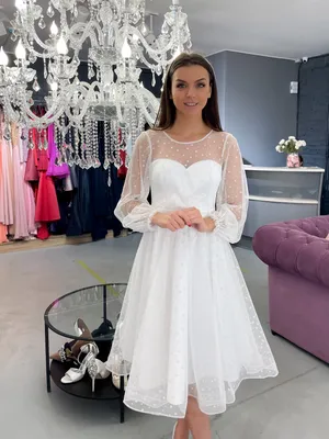 Свадебное платье Naviblue Bridal Lindsey 16524-3 с рукавами