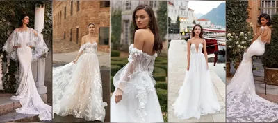 Купить Всегда красивые женские длинные свадебные платья русалки с открытыми  плечами и скользящим шлейфом для невесты | Joom
