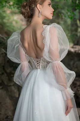 Платье ретро с широкими рукавами Daria Karlozi Aerial Alstroemia 08079.  Купить свадебное … | Wedding dress prices, Wedding dresses houston,  Informal wedding dresses