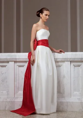 Свадебное платье в стиле рок-н-ролл с красным поясом | AliExpress