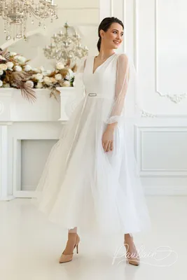 Пышное свадебное платье Shapely со шлейфом и контрастным поясом | Купить  оптом свадебные платья | Валентина Гладун