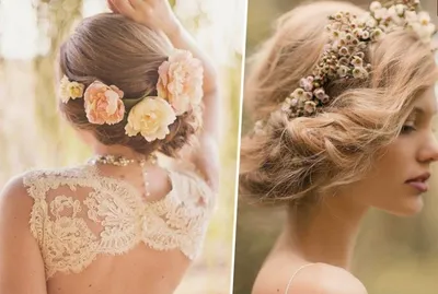 Свадебные прически на средние волосы 2020 - 100 фото красивых укладок | Свадебные  прически, Свадебный образ, Пышные свадебные платья