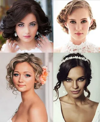 Актуальные свадебные прически на короткие волосы - читайте статью с  красочными фотографиями в нашем блоге