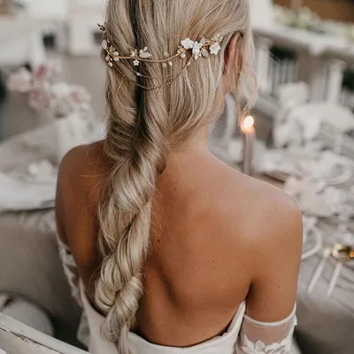 Свадебные прически с косой — косички для невесты для на свадьбу