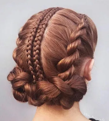 Косы и плетения на длинных волосах на свадьбу (66 фото)