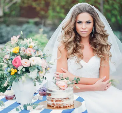 Свадебные прически на короткие волосы - Визажист в Москве на дом - Свадебный  макияж в Москве