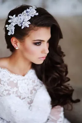 Свадебная прическа на средние волосы без фаты - красивые фото