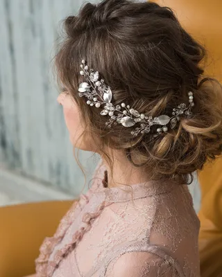 Заколка для волос женская LUMINA JEWELS, свадебные украшения для волос -  купить с доставкой по выгодным ценам в интернет-магазине OZON (216771488)