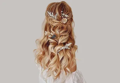Простая прическа на свадьбу, прически на длинные волосы на свадьбу,  свадебная прическа на средние волосы