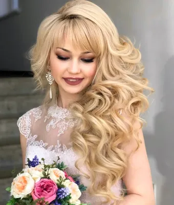 Свадебные прически на средние волосы - Визажист в Москве на дом - Свадебный  макияж в Москве