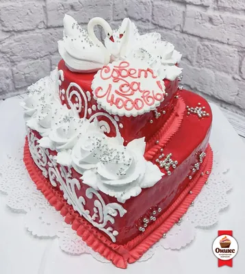 Торт с лебедями 1 на заказ в Екатеринбурге — Свадебные торты от Тортоешка.рф