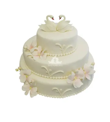 Свадебный торт с лебедями в 2023 г | Свадебный торт, Торт, Свадебный