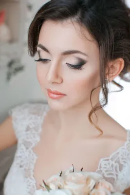 Свадебный макияж с нарощенными ресницами фото фото