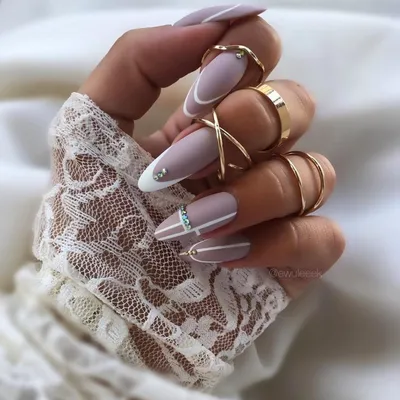 2019 Свадебный маникюр на короткие ногти модные тенденции | Ногти,  Дизайнерские ногти, Гелевые ногти