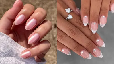 Nude Chrome Nails Are the Wedding Manicure of the Season—Here's How To Try  the Look