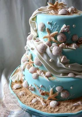 Свадебный торт в морском стиле фото фото