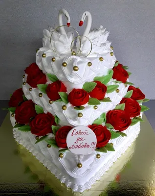 Торт на юбилей свадьбы «Годы счастья» заказать в Москве с доставкой на дом  по дешевой цене