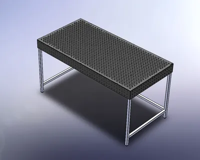 Стол сварочный 2000х1200 с перфорацией - Чертежи, 3D Модели, Проекты,  Сварочное производство
