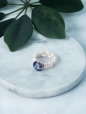 Кольцо из красного золота с Swarovski и фианитами 000-253291 | Купить в  рассрочку | Интернет-магазин НАШЕ ЗОЛОТО